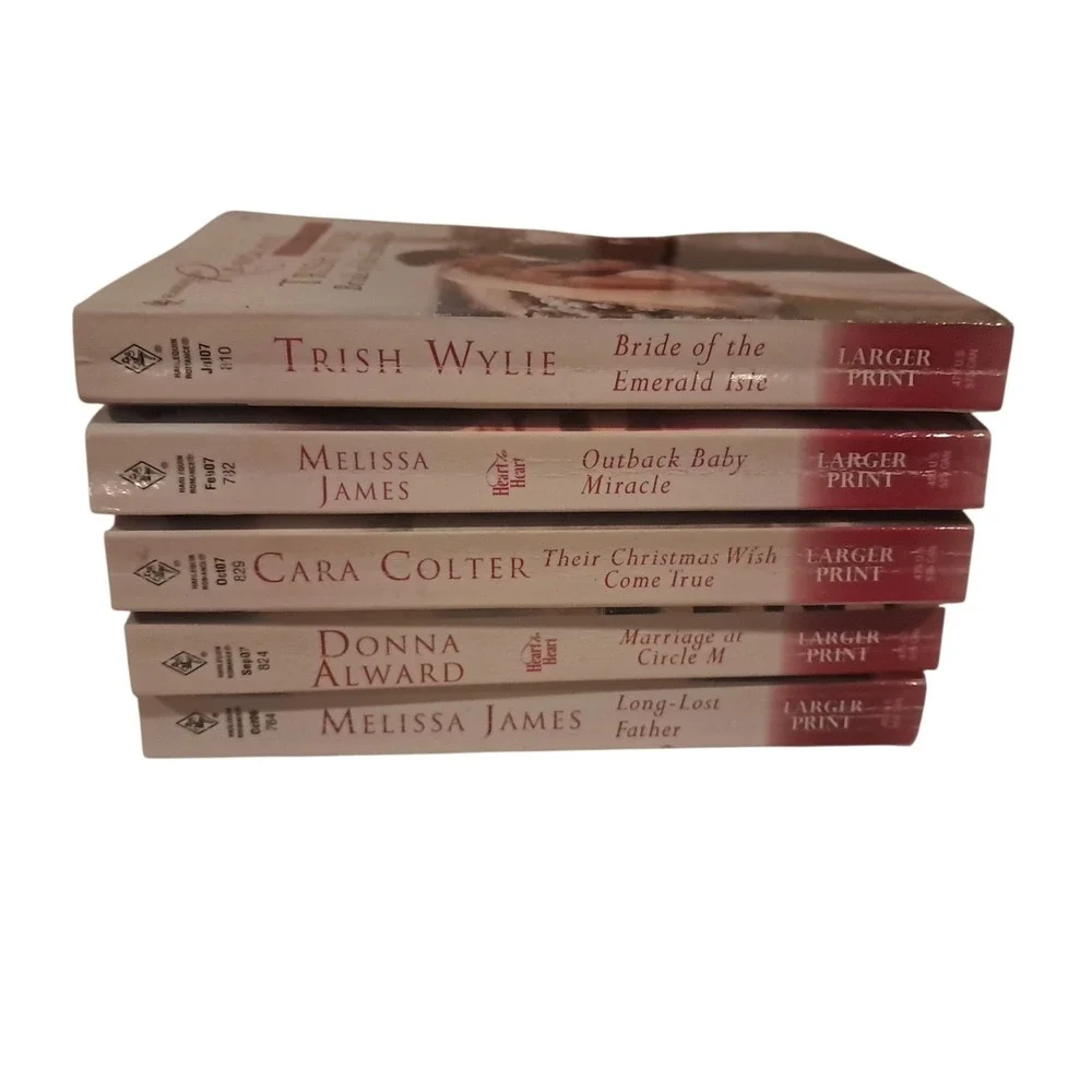 Harlequin Romance Book Lot Large‎ Print